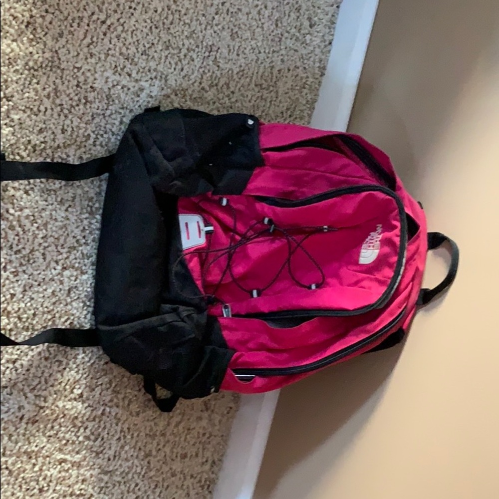 North face pink backpack